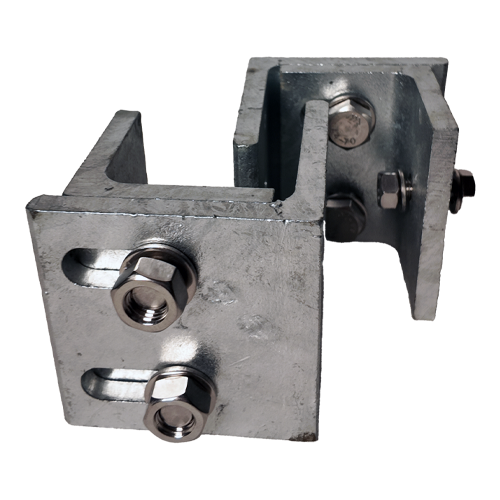 Mounting console H=110-150mm, steel zinc plated