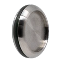 SunView shell handle Ø65mm, glass 8-12mm, with adhesive tape, AISI 304 satined (pair)