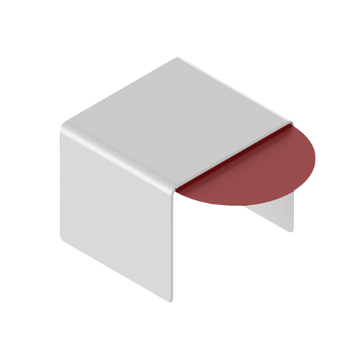Connection cover U-profile 42x30x3mm, aluminum mill finish