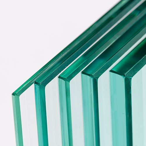 Glass 8/8/4 (17.52mm), tough. laminated PVB foil, edges all around polished corners dubbed