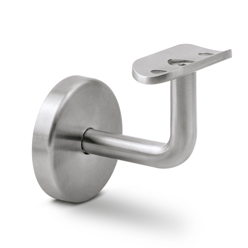 Handrail bracket with covercap for handrail Ø42.4mm, AISI 304 satined