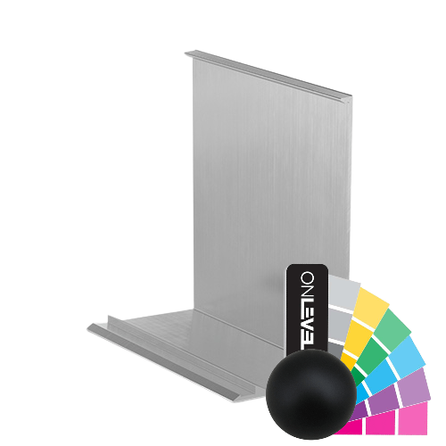 Covercap TL-3121 full height L=5000mm, aluminum RAL matt