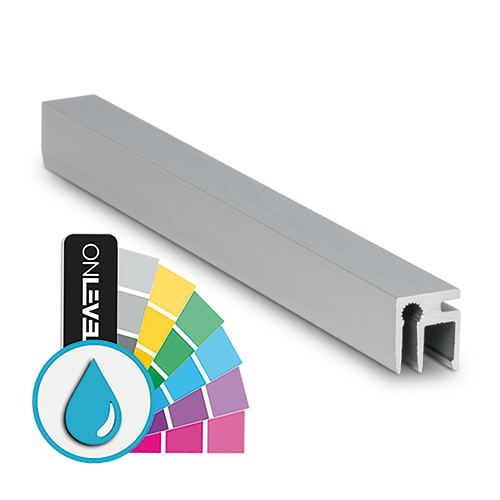 Top-cover slim with opening 3mm, L=5000mm, aluminum ARMOR RAL