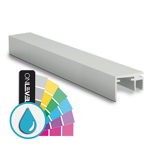 Top-cover slim with opening 15mm, L=5000mm, aluminum ARMOR RAL