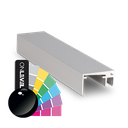 Top-cover slim with opening 20mm, L=5000mm, aluminum RAL shiny