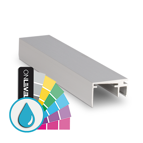 Top-cover slim with opening 20mm, L=5000mm, aluminum ARMOR RAL