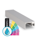 Top-cover slim with opening 20mm, L=5000mm, aluminum ARMOR RAL