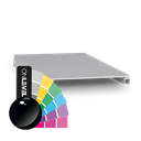 Top-cover slim with opening 120mm, L=5000mm, aluminum RAL shiny