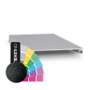 Top-cover slim with opening 120mm, L=5000mm, aluminum RAL structure