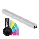 Top-cover with opening 3mm, L=5000mm, aluminum RAL matt