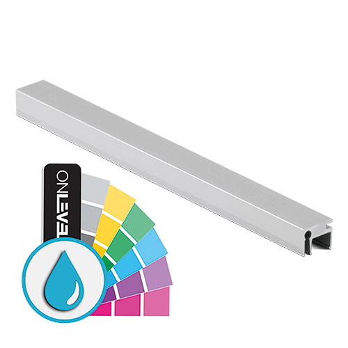 Top-cover with opening 3mm, L=5000mm, aluminum ARMOR RAL