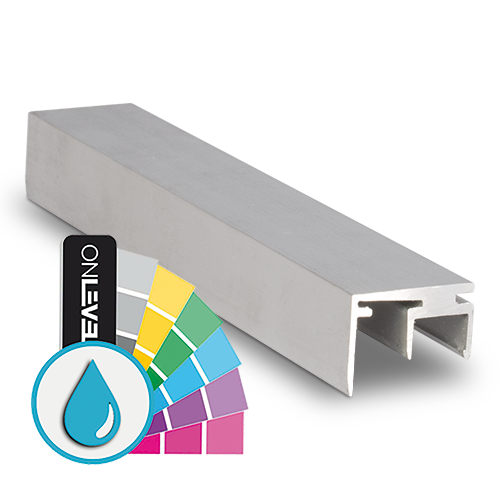 Top-cover with opening 10mm, L=5000mm, aluminum ARMOR RAL