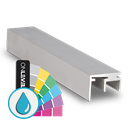 Top-cover with opening 10mm, L=5000mm, aluminum ARMOR RAL