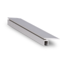 Floor-connect slim 20mm width, L=5000mm, aluminum natural anodized