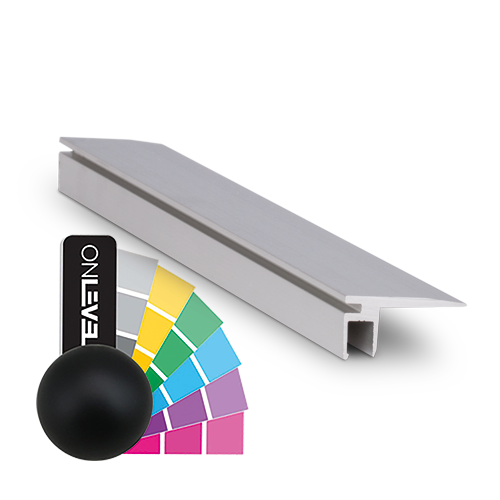 Floor-connect slim 20mm width, L=5000mm, aluminum RAL matt