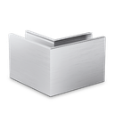 TL-6050 Corner inside/outside aluminum natural anodized