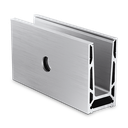 TL-6051 Glass profile  L=5000mm aluminum natural anodized