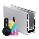 TL-6051 Glass profile  L=5000mm aluminum RAL mat