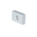 TL-3021/3121 Mounting block hole Ø13mm alum. natural anodized (PU=8)
