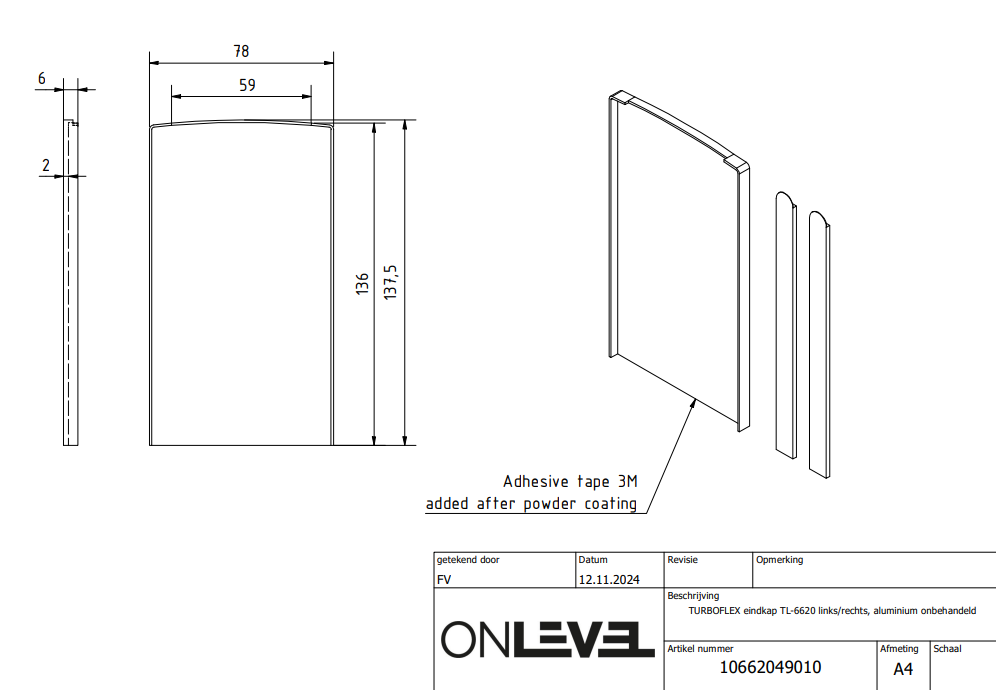 TF-6620 Profile Endcaps