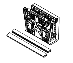 TURBOFLEX 1.0kN/1.5kN glass mounting set glass 8/8/4 (17.52mm) L=5mtr
