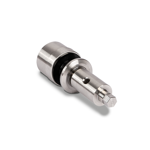 Glass adapter Ø50mm adjustable t(max)=25mm glass thickness 16.76-21.52mm, AISI 304 RAL matt (GLASS IS ADJUSTABLE WHEN ASSEMBLED)