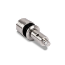 Glass adapter Ø50mm adjustable t(max)=50mm glass thickness 16.76-21.52mm, AISI 316 satined (GLASS IS ADJUSTABLE WHEN ASSEMBLED)