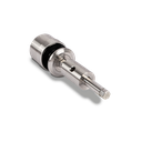 Glass adapter Ø50mm adjustable t(max)=50mm glass thickness 16.76-21.52mm, AISI 316 satined (GLASS IS ADJUSTABLE WHEN ASSEMBLED)