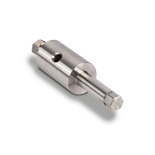 Glass adapter Ø50mm adjustable t(max)=50mm glass thickness 16.76-21.52mm, AISI 316 satined (GLASS IS ADJUSTABLE WHEN ASSEMBLED)