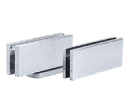 Swinger zelf-sluitend draaischarnier set glas 8-13mm max. deurgewicht 100kg voor binnen gebruik, rvs 304 RAL mat