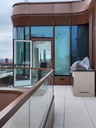 TL-3011 | Glasprofiel | glass balustrade | balcony | nice view | monted on concrete