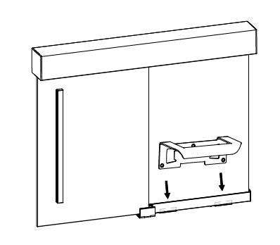 INFINITYSLIDE 69kg gereedschap voor in hoogte verstelbaarheid vast glas, rvs 304 geborsteld