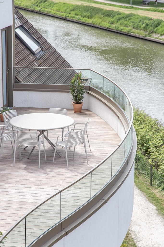 BEND-FIT | TL-6021 Glasprofiel | balcony | terrace | glass balustrade
