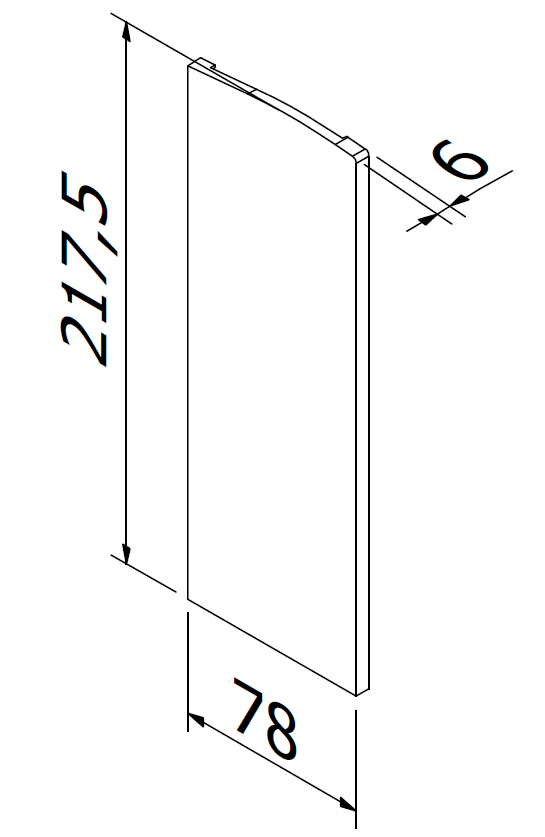 TURBOFLEX TL-6620 eindkap links/rechts aluminium onbehandeld