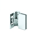 LIFT douchedeur scharnier omhoog/omlaag glas-wand 90° links glas 8/10mm, messing verchroomd