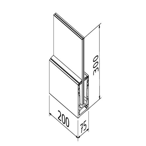 TURBOFLEX TL-6620 display doos aluminium natuur geanodiseerd