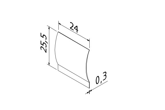 AIRFORCE afdekkap clip, rvs 304