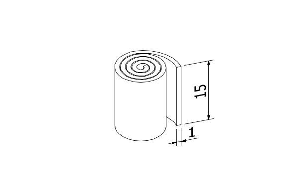 SunView glazen montagetape 15x1mm transparant L=33mtr