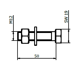 TL-6620 Montage Set op staal rvs 316