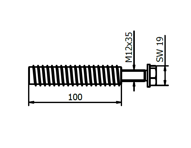 TL-6620 Montage Set op hout staal verzinkt