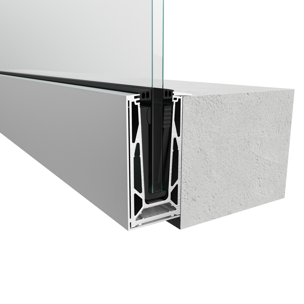 TL-6081 Afdekkap L=5000mm aluminium naturel geanodiseerd