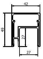 LAZORTRACK Complete Set Aluminium Voor Glas Mount