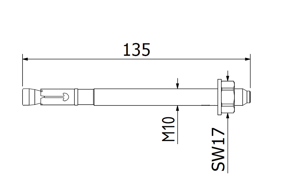 Bevestigingsanker Fischer FAZ II 10/50 rvs 316