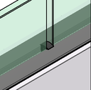 Gap filler for glass thickness 12-13.5mm L=200mm