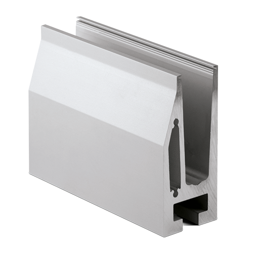 TL-5010 Glass profile  L=5000mm aluminum natural anodized