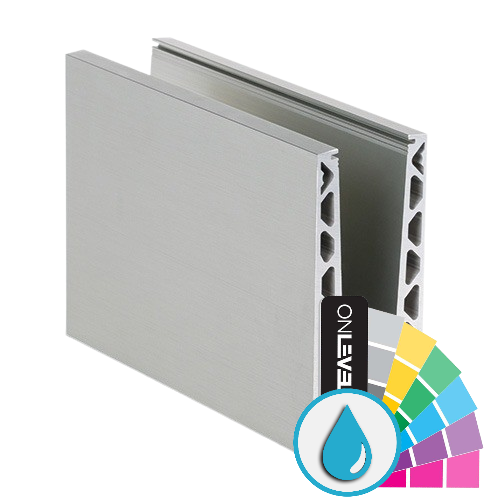 Glass profile TL-6020, L=2500mm aluminum ARMOR RAL