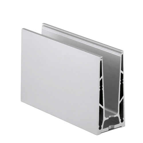 TL-6000 Glass profile, L=2500mm aluminum natural anodized