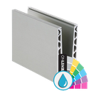 TF-6620 glass profile L=2500mm, aluminum ARMOR RAL