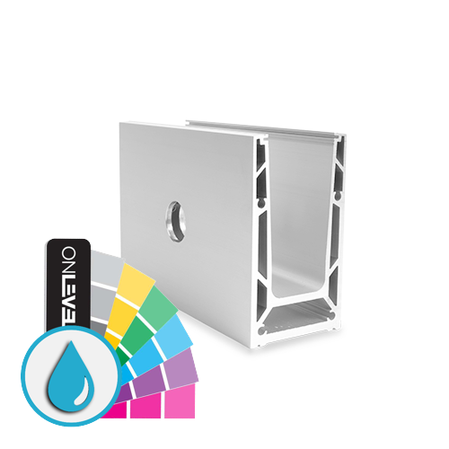 TF-6621 glass profile L=2500mm, aluminum ARMOR RAL