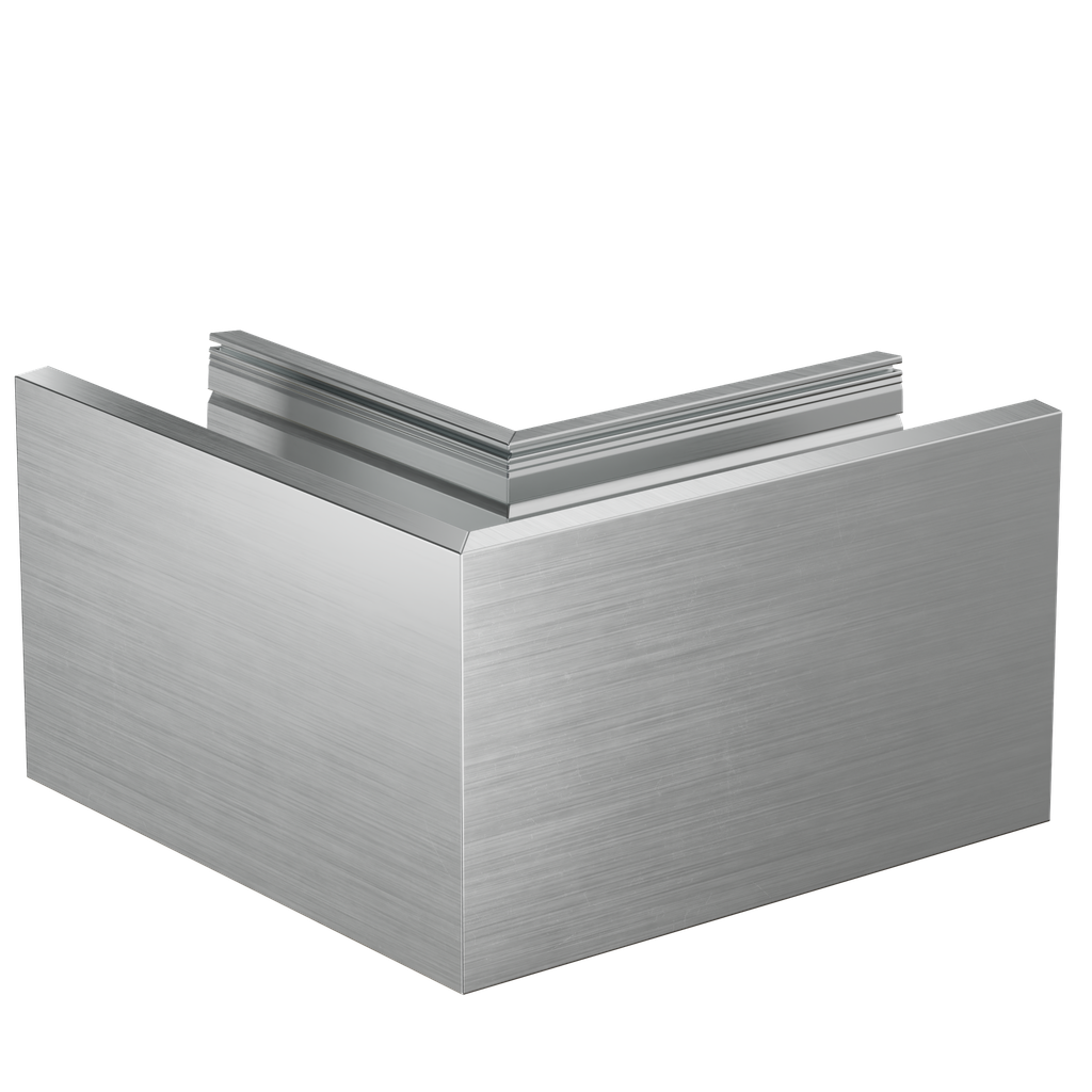 TF-3620 outside corner 90°, aluminum mill finish